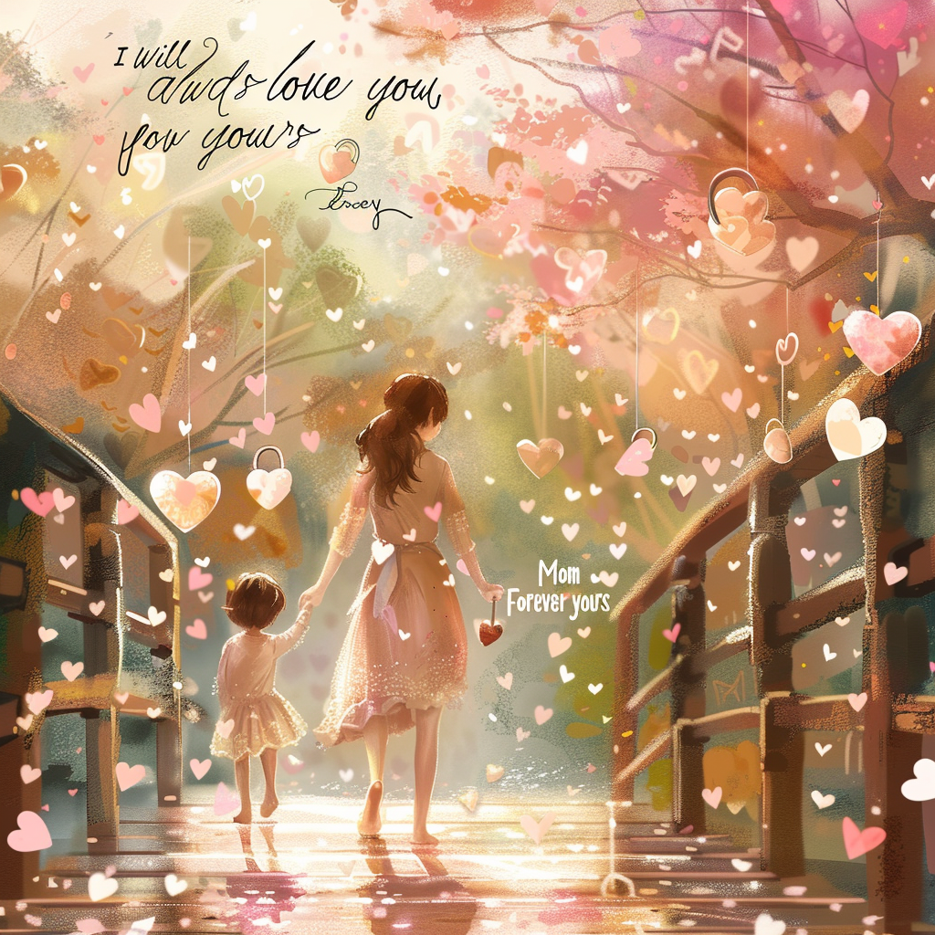 Mom and Child on Lock Bridge